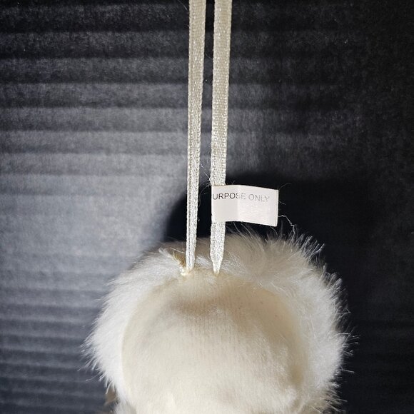 Ivory Porcelain Victorian Girl Christmas Ornament New 10 Inch Tall - Picture 5 of 10